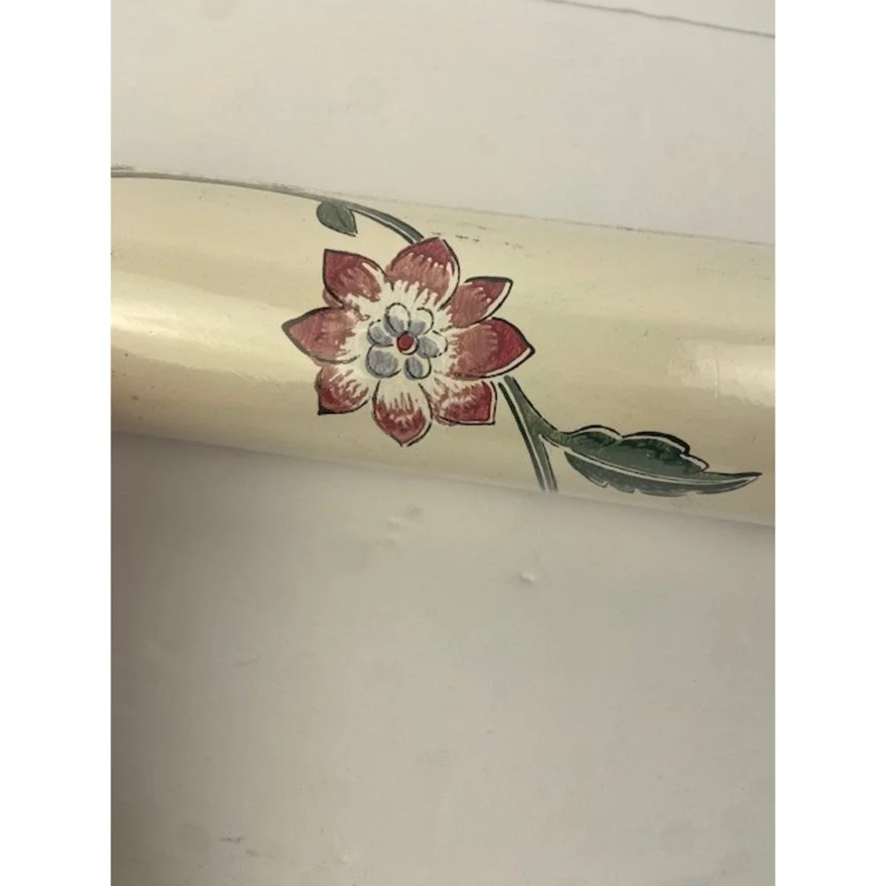 Waverly Floral Wallpaper Prepasted Vinyl Cream Red Blue 553791 Run 12 11 Yards